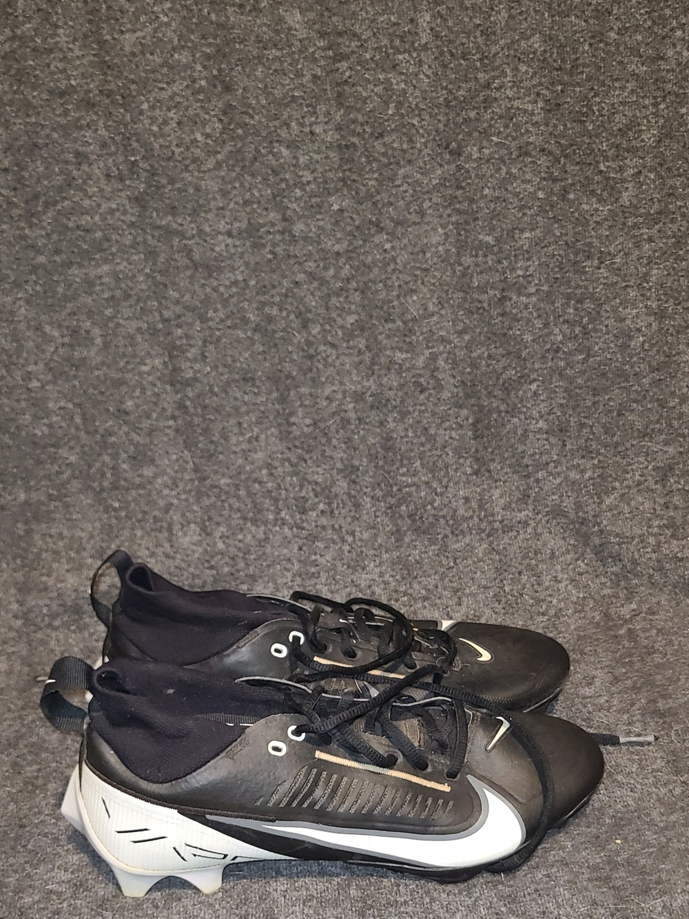 Nike Vapor Edge Pro 360 2 Football Cleats Black/White/Gray Size 9 DA5456-001